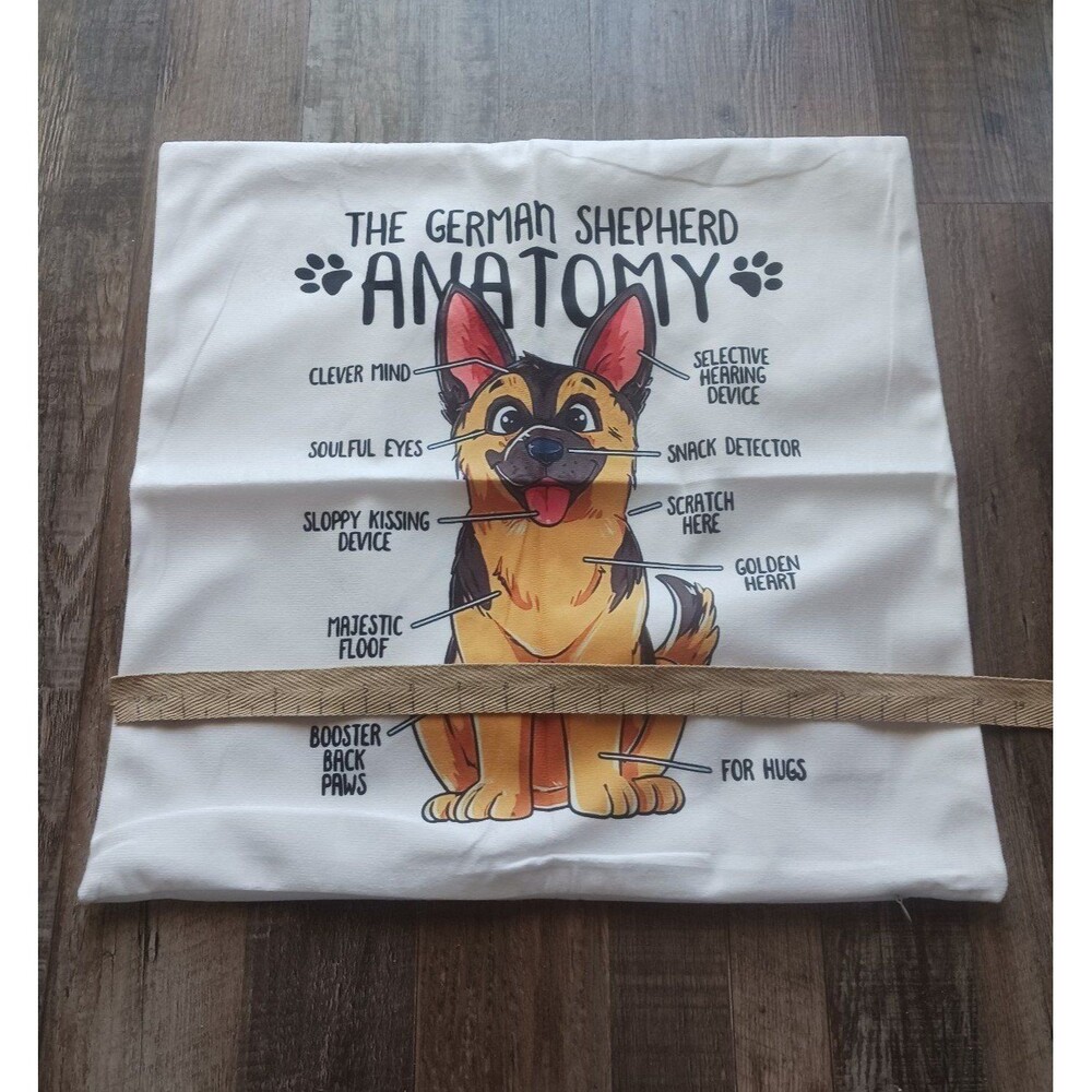 Anatomy of a German Shepherd Pillow Case - Picture 5 of 8